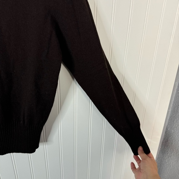 Vestimenta Sweater 42 Women Brown Pullover Merino Wool Cozy Fall - Picture 5 of 8